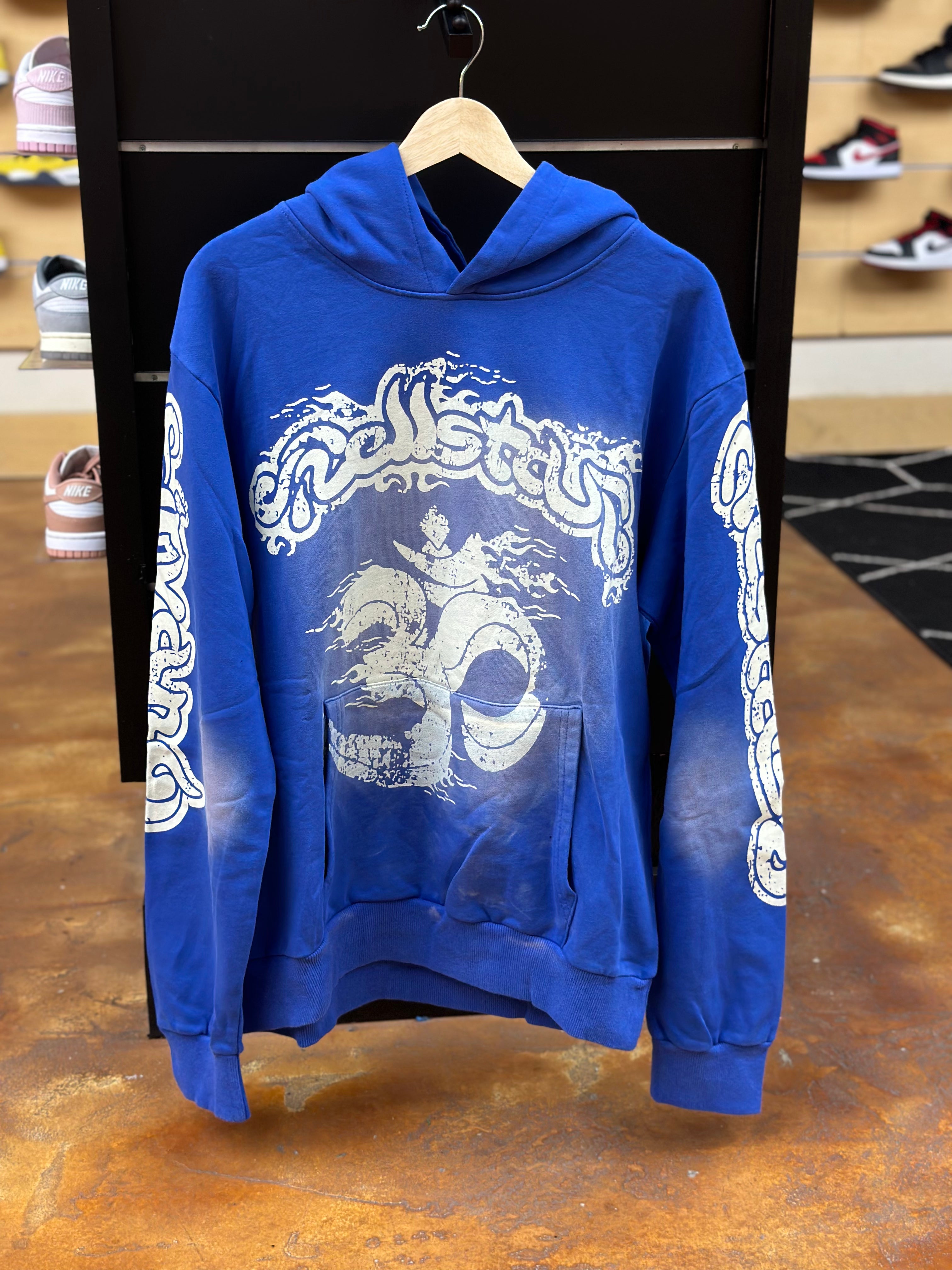 HELLSTAR BLUE HOODIE BACK HIT